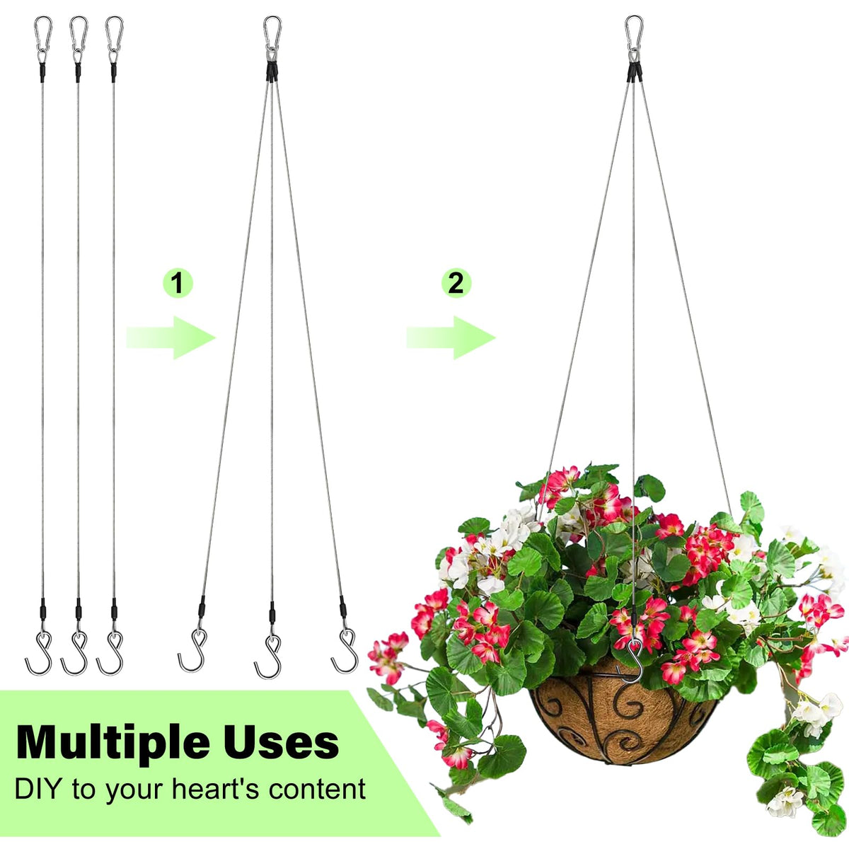 ZUZUAN outdoor hanging setup demonstrates easy, tool-free installation.