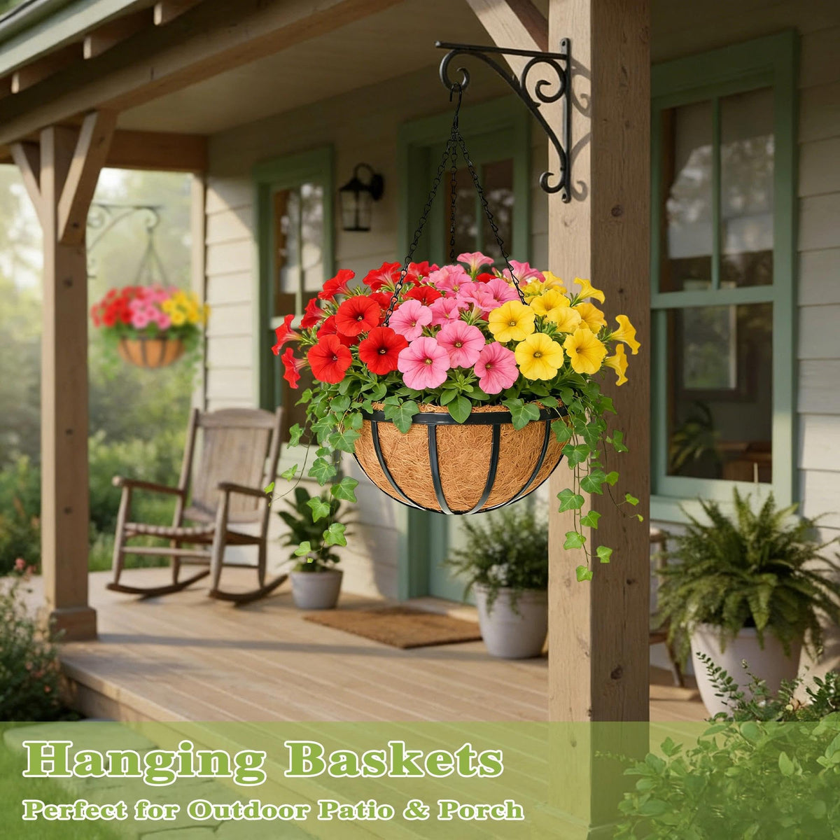 ZVOWOS indoor-outdoor ready planter for decks and balconies