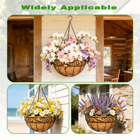 ZVOWOS lace-pattern basket displaying decorative plants