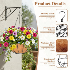 ZVOWOS rust-resistant metal frame for porch or garden use