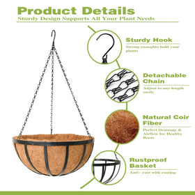ZVOWOS sturdy chains and hooks support simple hanging