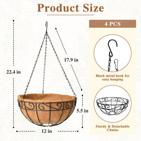 ZVOWOS versatile round planter for indoor or outdoor décor.