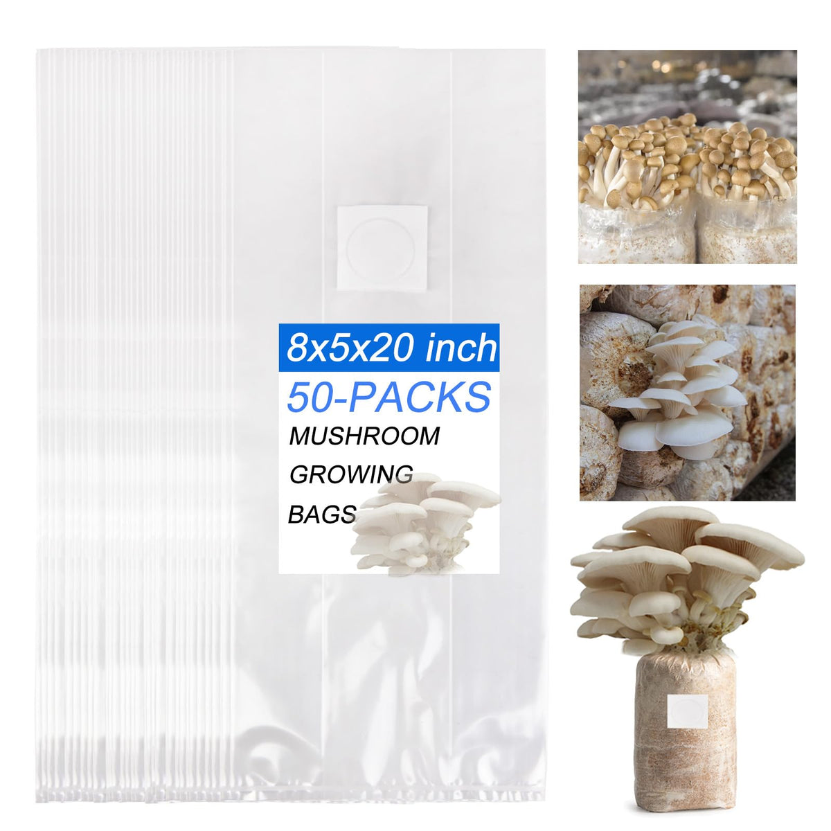 zwxt mushroom bag with side vents for better airflow and space