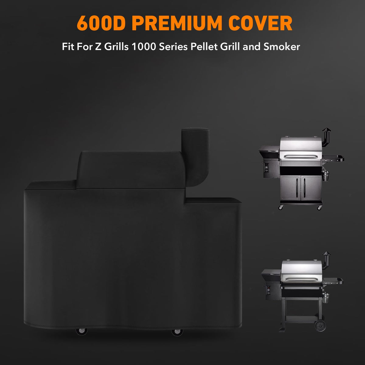 ZBXFCSH grill cover side fit shields the 1000D model from snow and dirt.