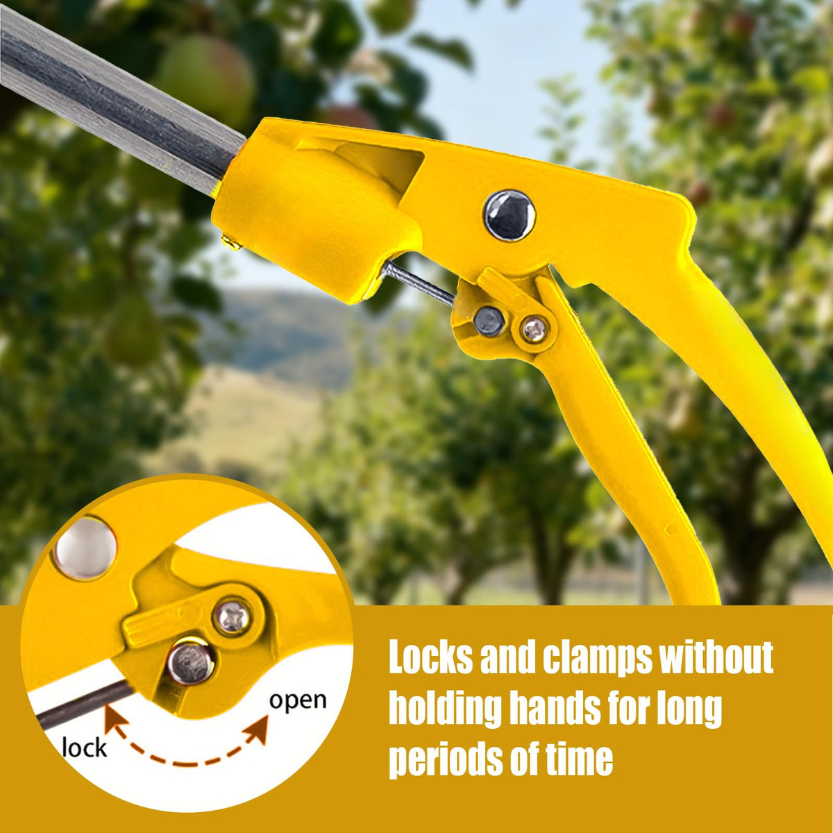 ZXFUTURE ergonomic grip reduces fatigue for longer pruning sessions