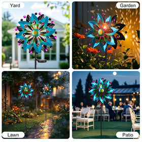 ZXHYREX Solar Wind Spinner has a 13-inch diameter blade circle.