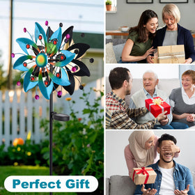 ZXHYREX Solar Wind Spinner gems add sparkle to daytime and evening decor.