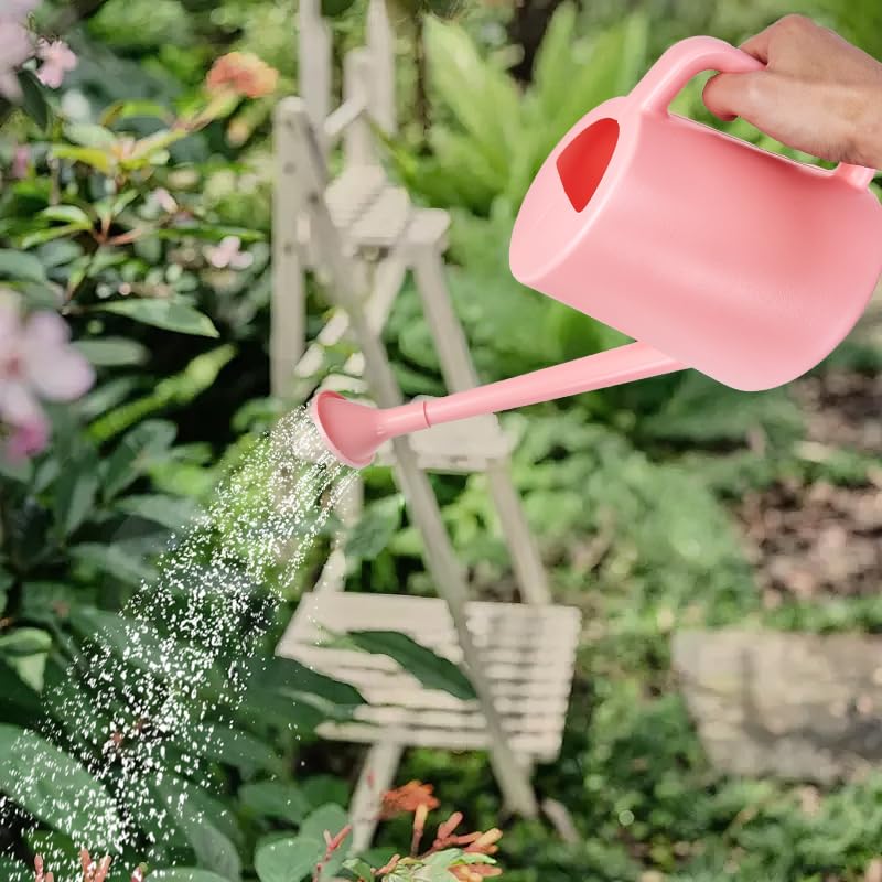 ZXJ versatile pink watering can for all indoor and outdoor plants