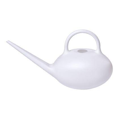 ZXJ watering can quarter-gallon white viewed from front for indoor plant care