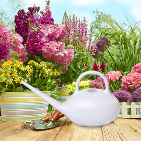 ZXJ watering can comfort-handle white emphasizes lightweight handling during use