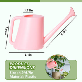 ZXJ durable thick plastic pink watering can for outdoor use