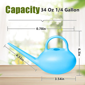 ZXJ watering can with extended spout for precise pours near soil