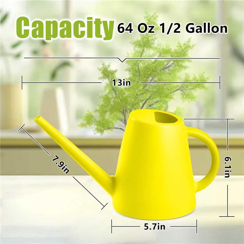 ZXJ watering can shown beside indoor plants for home use.