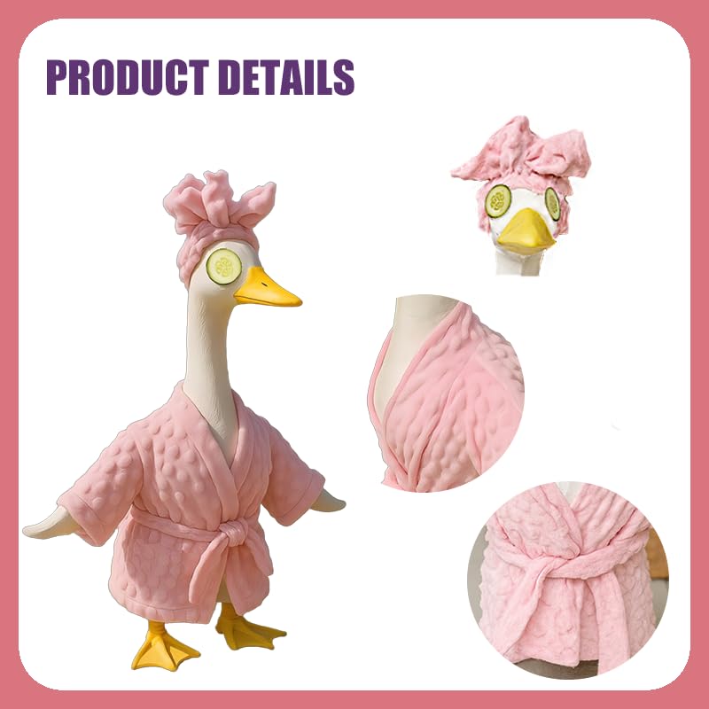 Zxsluktv weather-resistant fabric keeps outdoor goose décor durable through seasons.