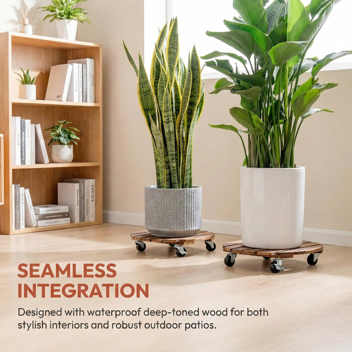 ZXZYHFTY 12-inch base fits most planters with drainage-friendly design.