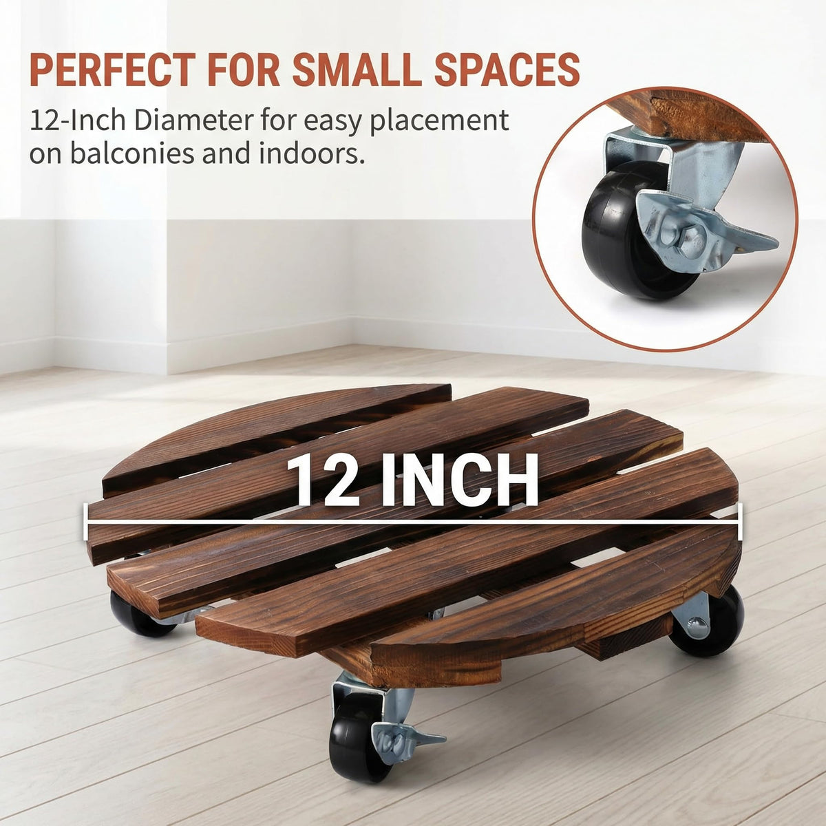 ZXZYHFTY 360° wheels roll smoothly on carpet, soil, and lawns.