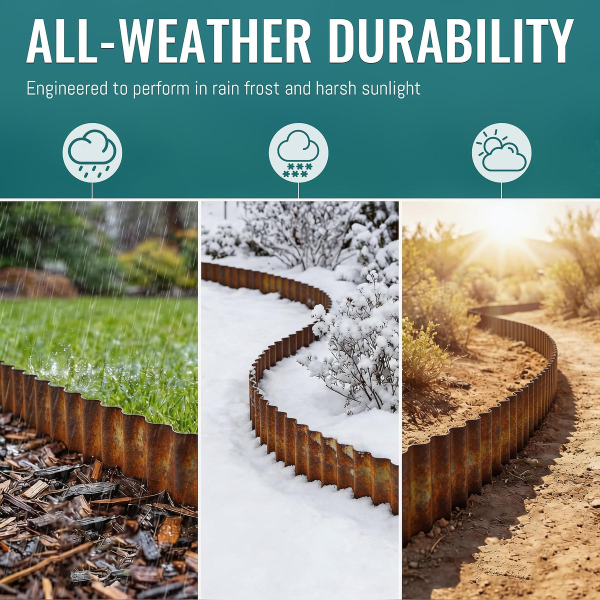 ZXZYHFTY bendable corner edging fits irregular garden corners.