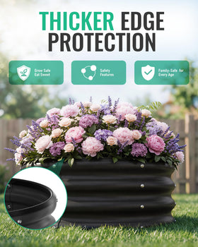 ZXZYHFTY black finish blends with any outdoor space.