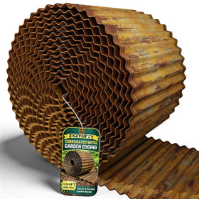 ZXZYHFTY corrugated metal edging for durable lawn borders.