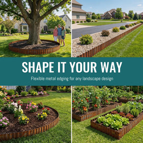 ZXZYHFTY garden border creates clean lines for beds and paths.