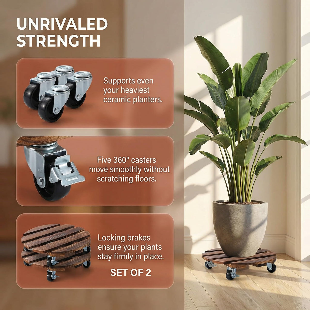 ZXZYHFTY interlocking slats promote drainage and air flow.