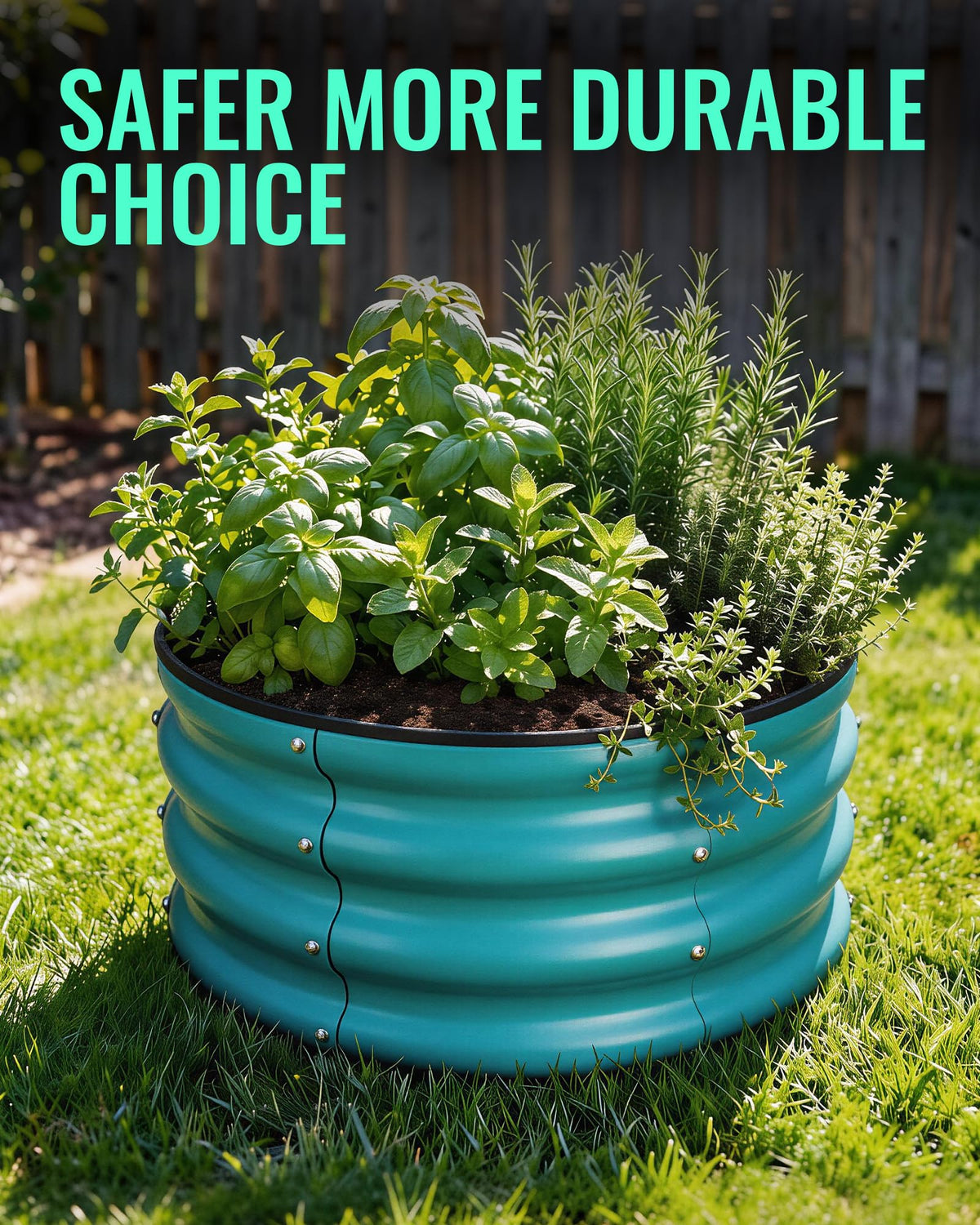 ZXZYHFTY raised bed with 2.8kg weight offers stable placement in outdoor spaces.