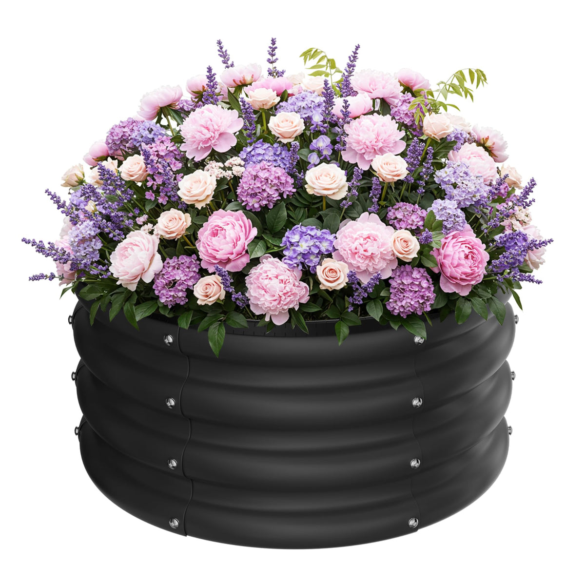 ZXZYHFTY raised garden bed with open bottom for efficient drainage.
