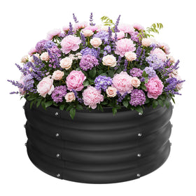 ZXZYHFTY raised garden bed with open bottom for efficient drainage.