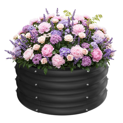 ZXZYHFTY raised garden bed with open bottom for efficient drainage.