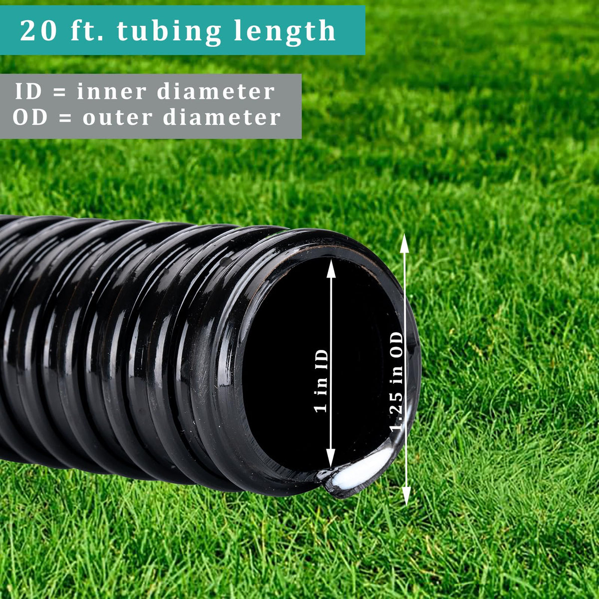 ZY-hosetube corrugated outer provides high flexibility around tight pond corners.