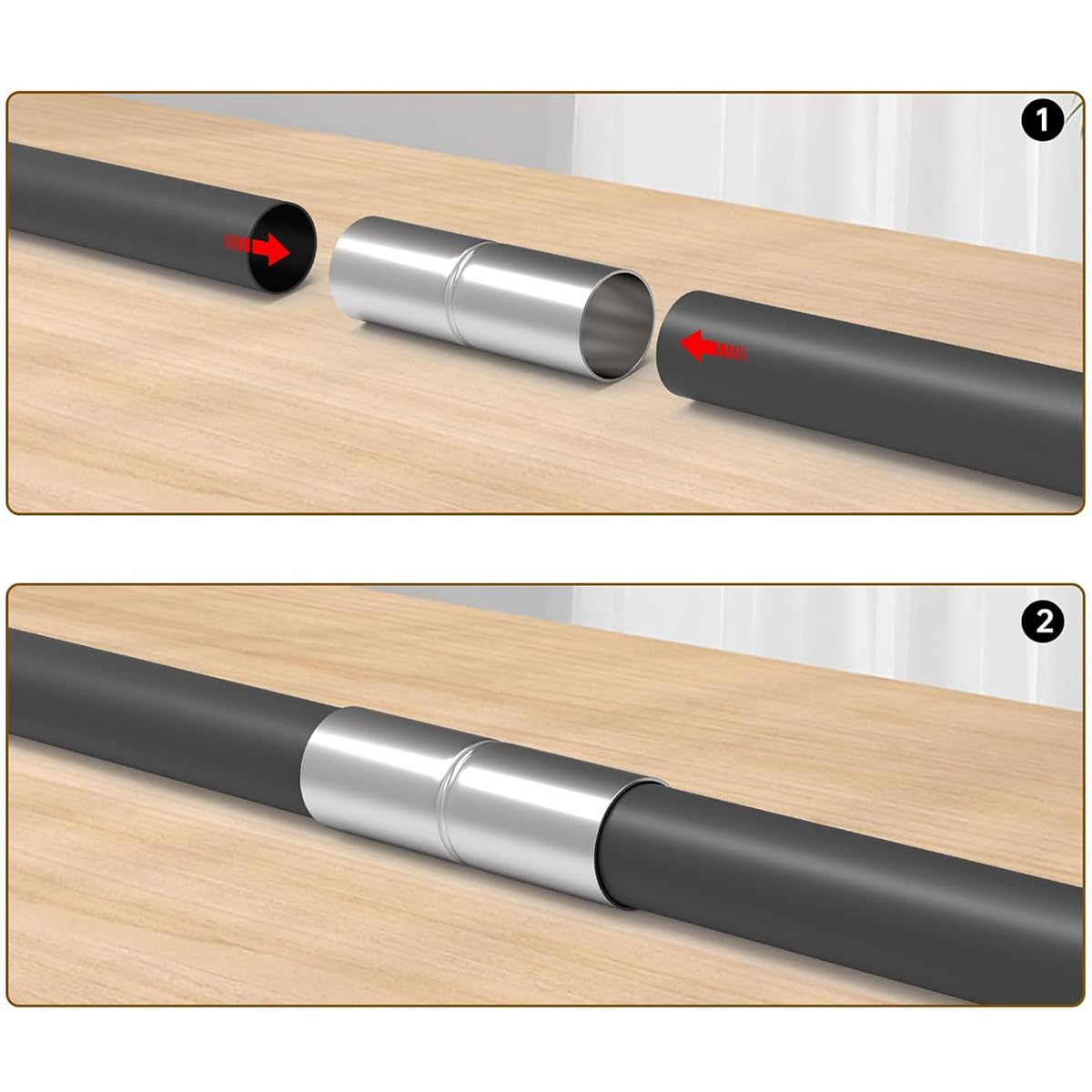 ZYAMY top rail sleeve repair kit increases fence length and flexibility.