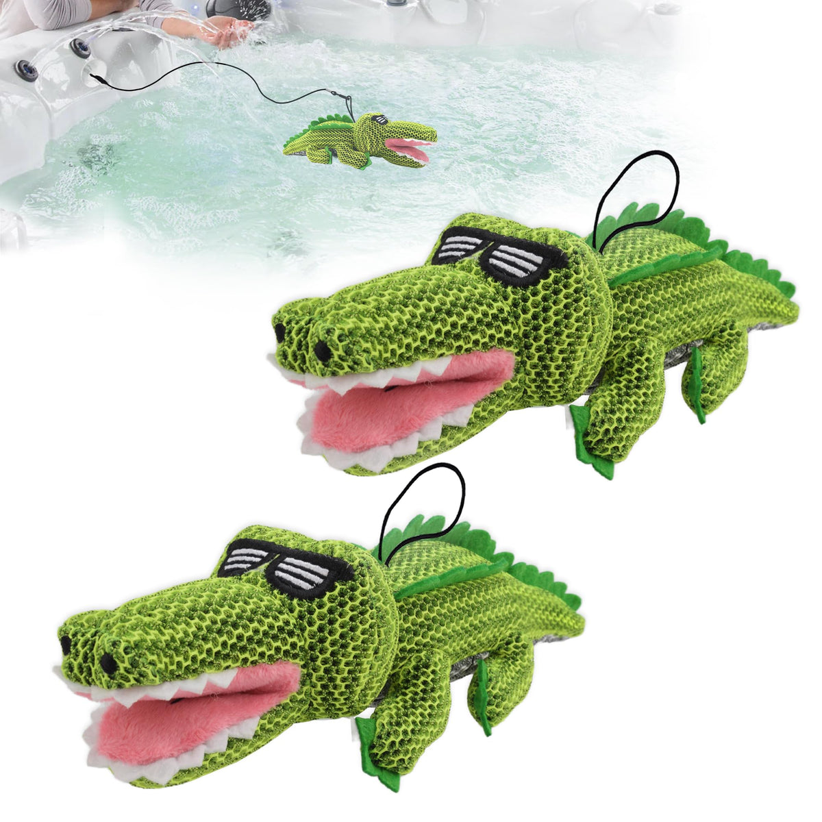 ZYIDBNG crocodile hot tub scum absorber close-up shows oil absorption capability.