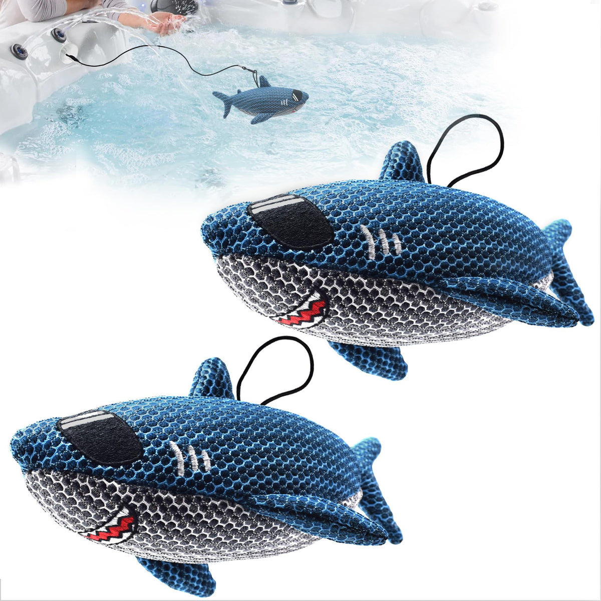 ZYIDBNG Shark hot tub absorber 2-pack floats to reduce oils and slime