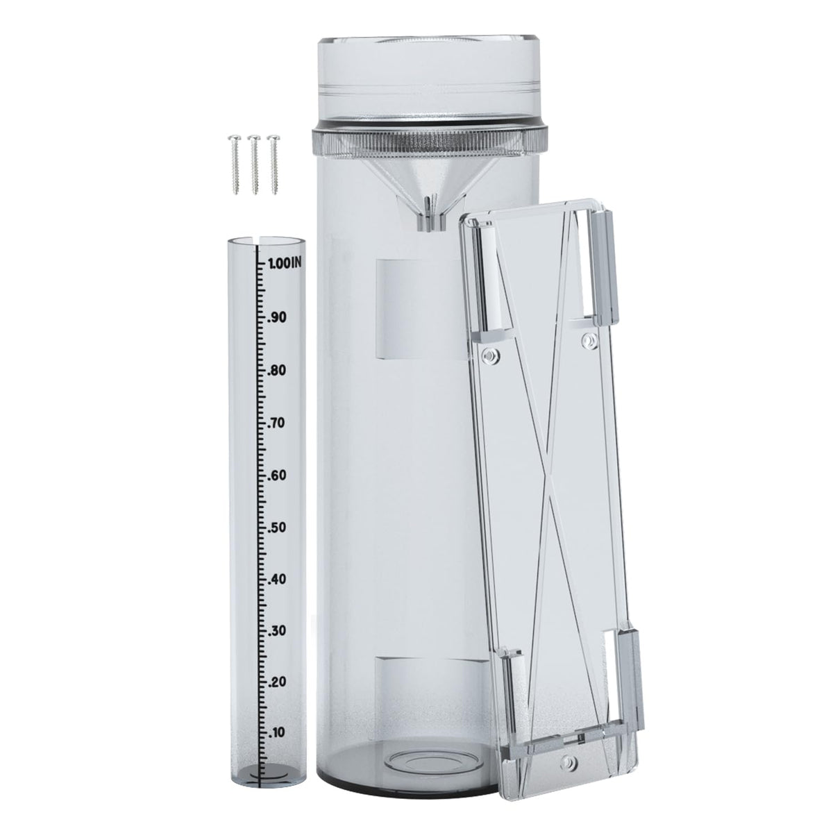 Zylaer rain gauge exterior view shows precise rainfall data for garden planning