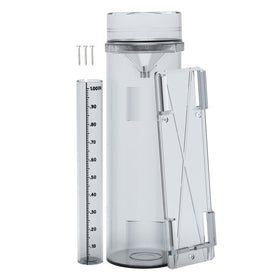 Zylaer rain gauge exterior view shows precise rainfall data for garden planning