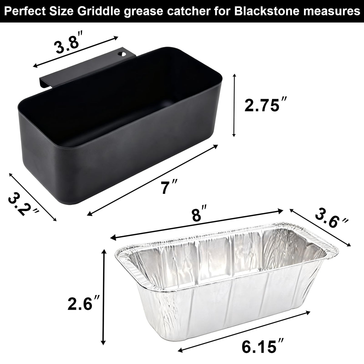 Rust-resistant black coating on ZyNolimt drip pan for easy wiping