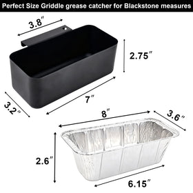 Rust-resistant black coating on ZyNolimt drip pan for easy wiping