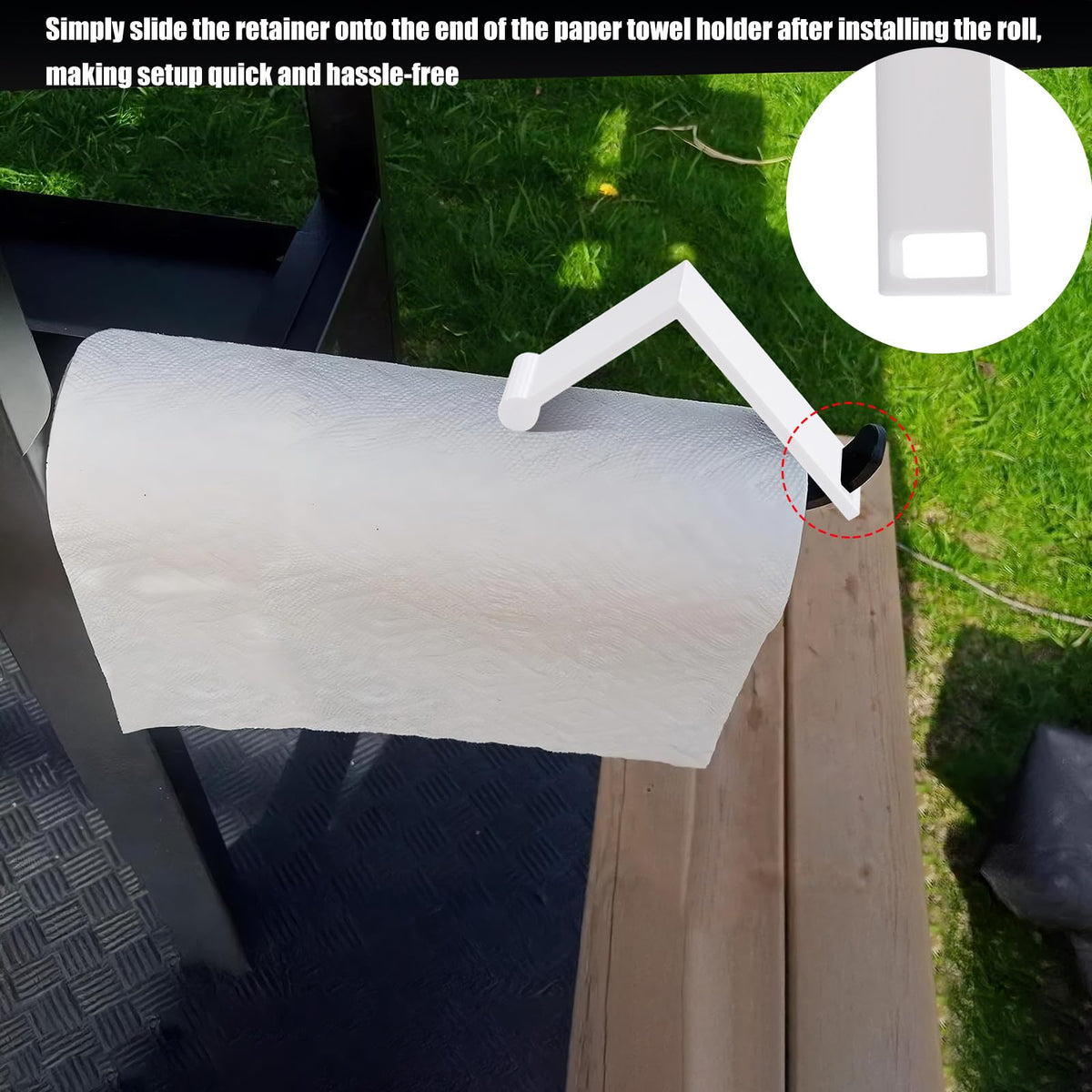 Zynoro 36 inch griddle compatible retainer supports steady towels during searing