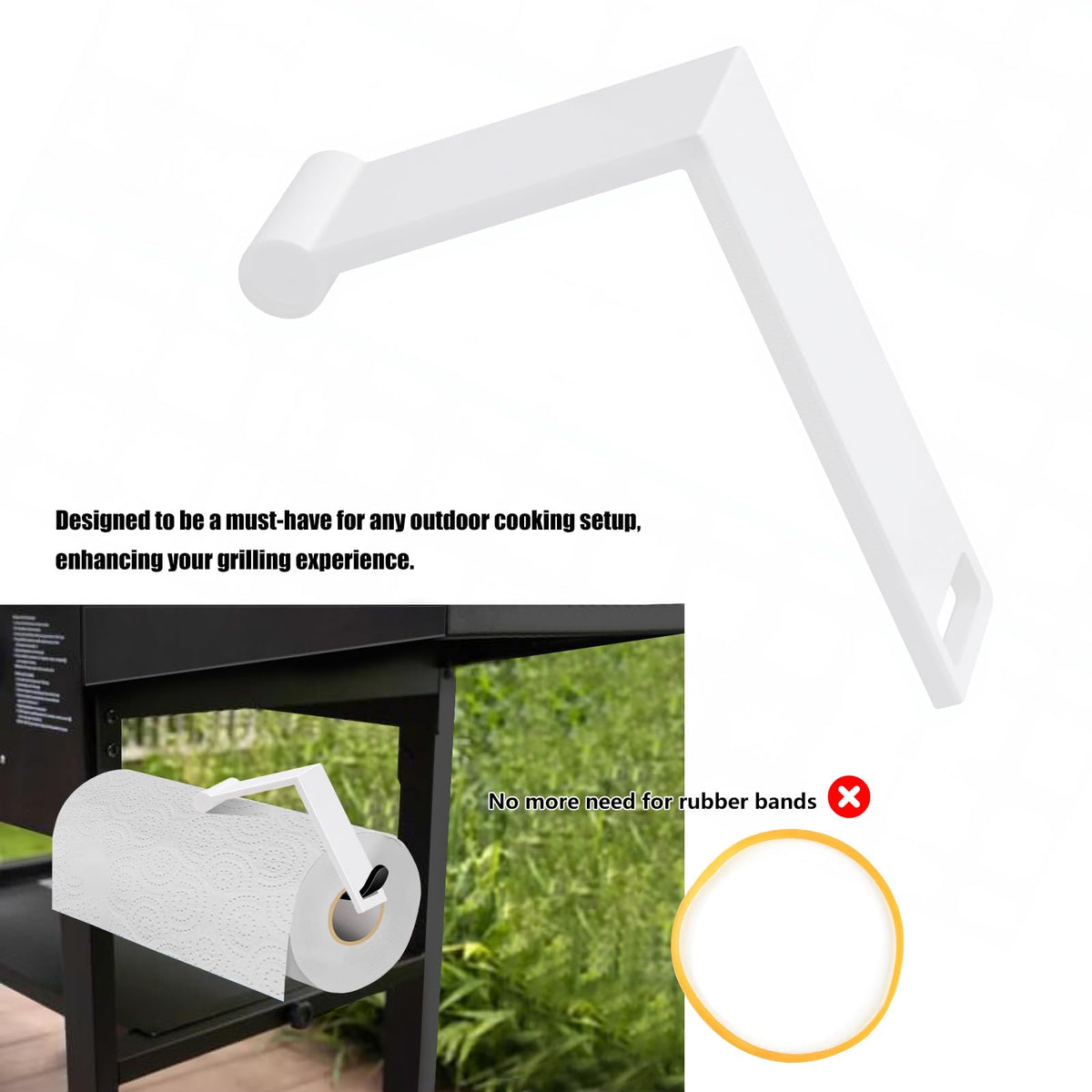 Zynoro retainer on paper towel holder during installation