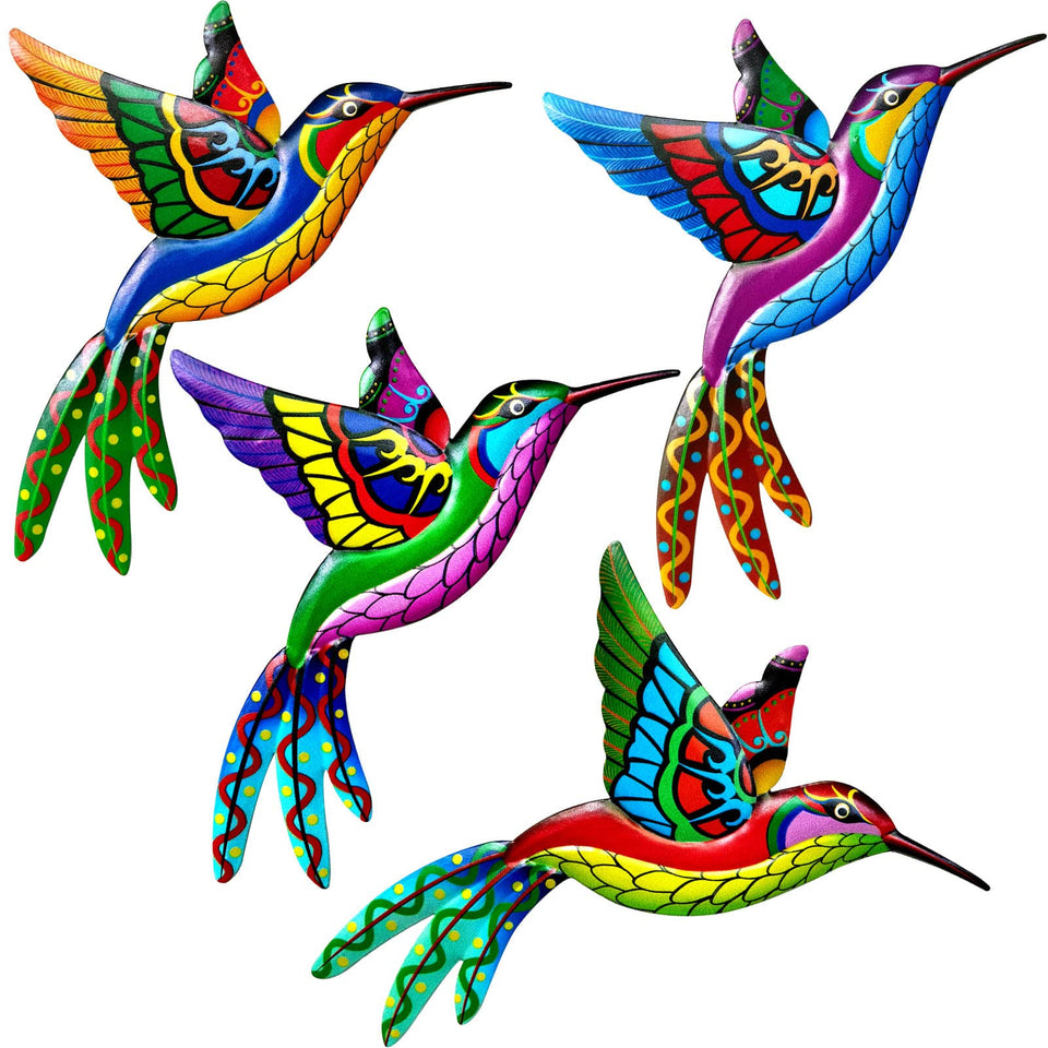 ZYP metal outdoor wall art hummingbirds 3D sculpture for garden decor