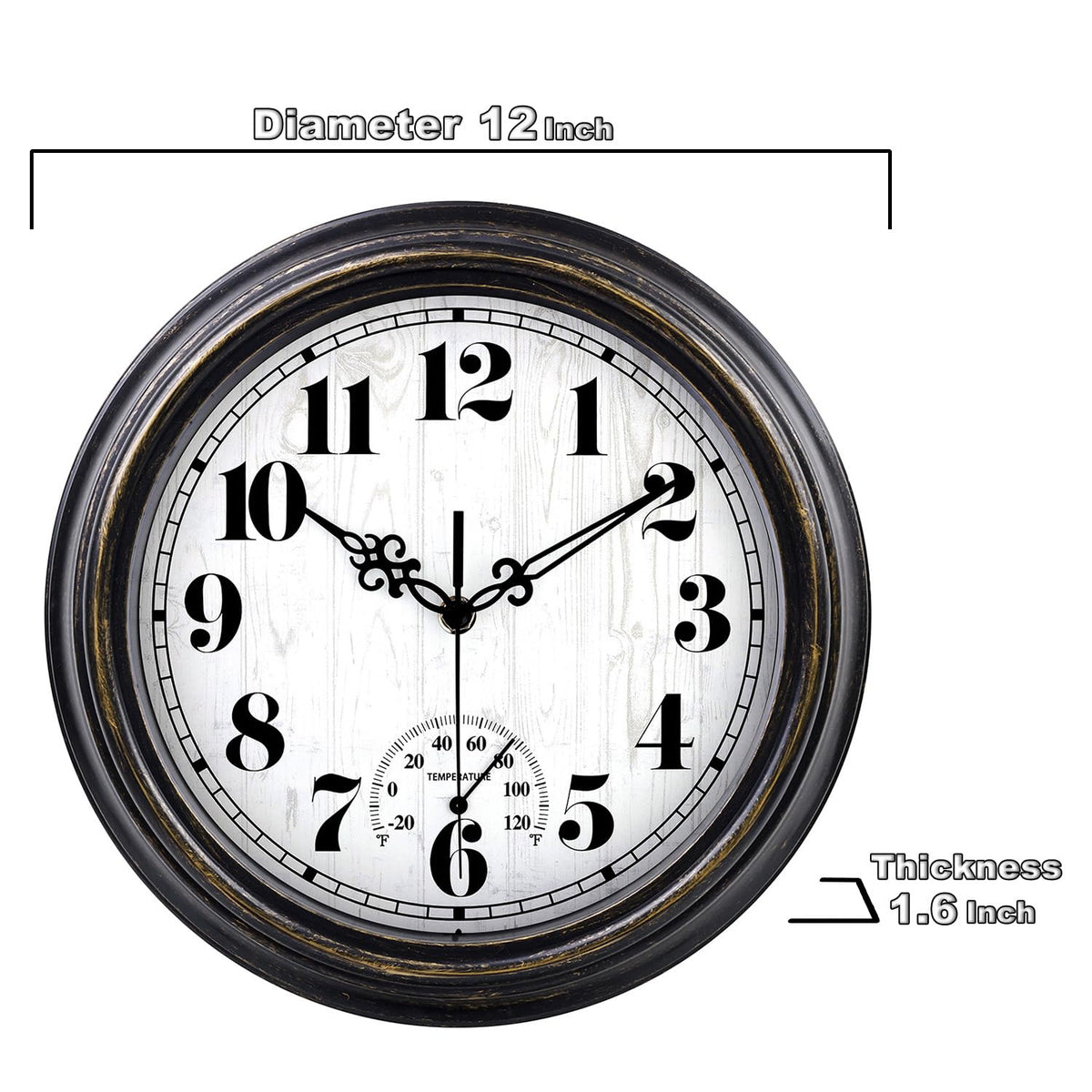 Zyzamay bathroom or poolside clock resists humidity and moisture.