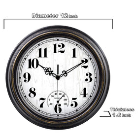 Zyzamay bathroom or poolside clock resists humidity and moisture.
