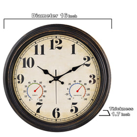 zyzamay outdoor porch clock suits porches, patios, and poolside spaces with style.