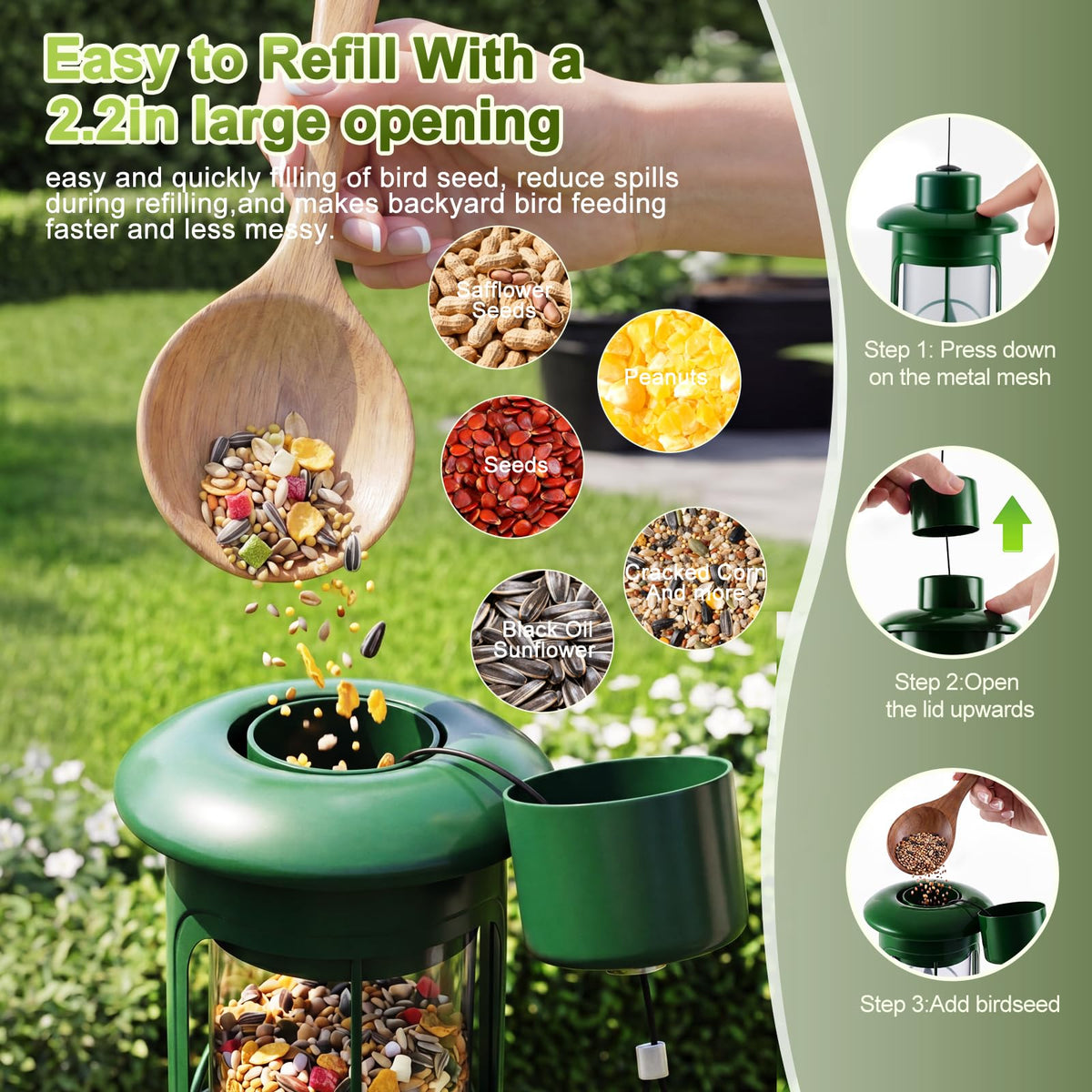 ZZOOEE removable bottom design makes cleaning effortless after use.