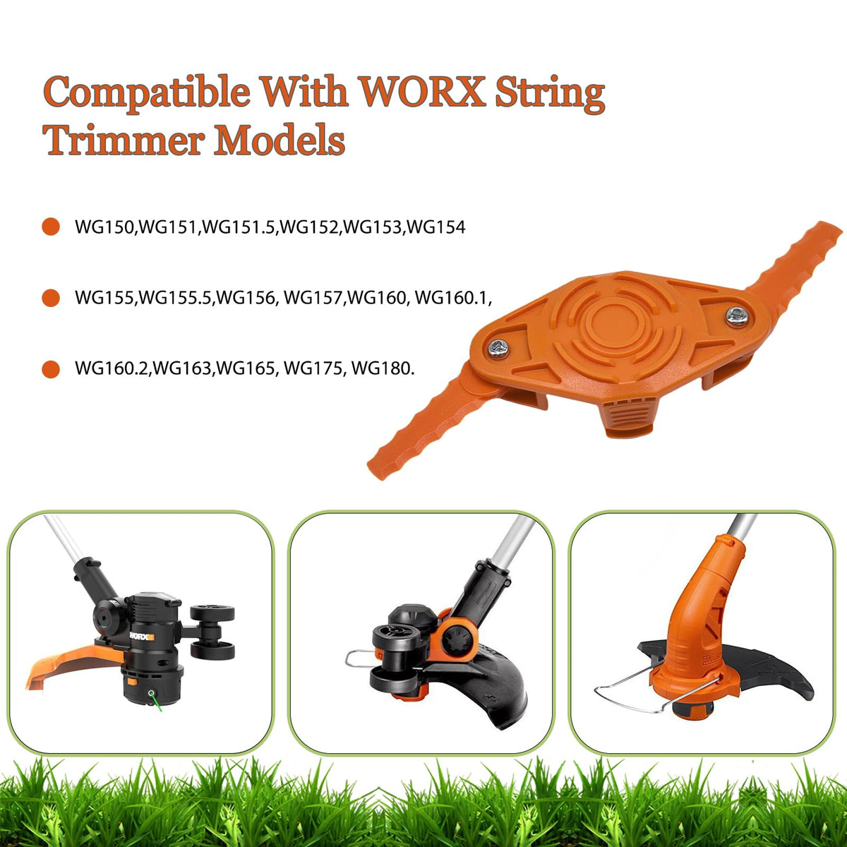 Zzunkn replacement bladed head for WG160 enables effortless maintenance and reliable performance.