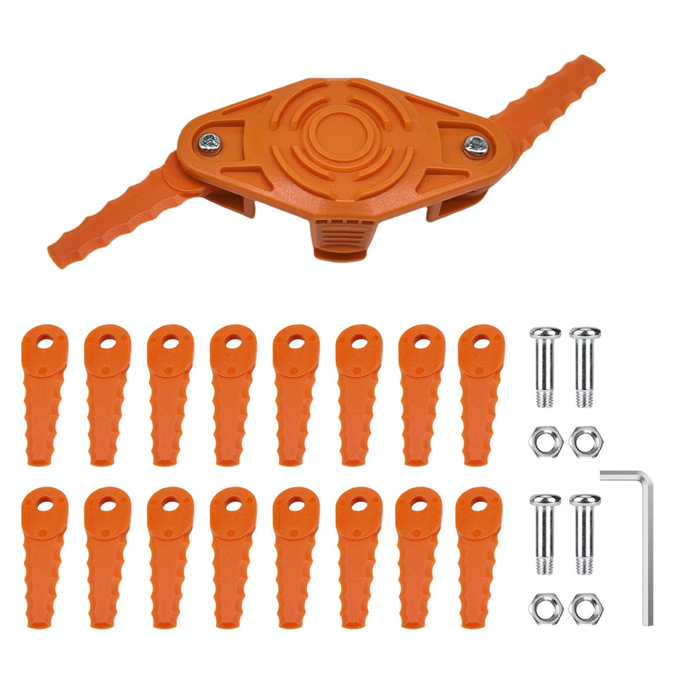 Zzunkn replacement bladed head for WG180 fits Worx trimmers for quick, clean cuts.