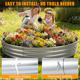 Zzuvjoy ring complements patio and garden aesthetics in a backyard setup.