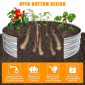 Open-bottom design on Zzuvjoy ring used as a planter.