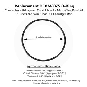 Zzxker Buna-N O-ring close-up, abrasion and heat-resistant seal for filters.