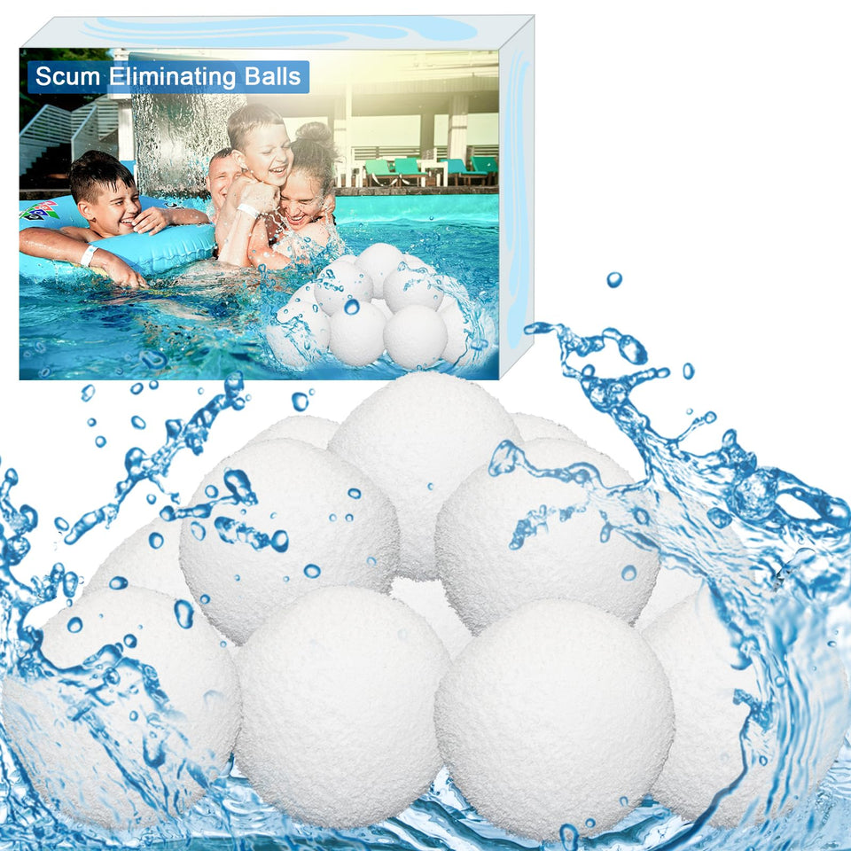 Zzyyldu scum ball pool 3-inch focus helps remove surface oils for clearer water.